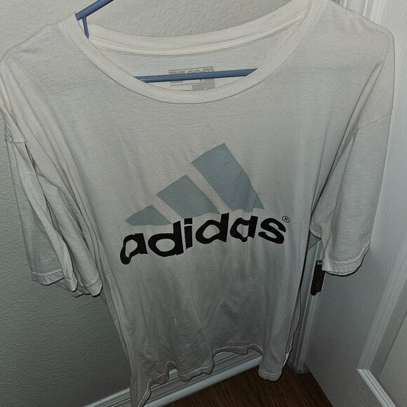 Adidas White Logo T-Shirt - Picture 1 of 2